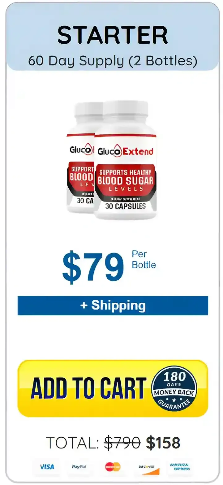 Gluco Extend 2 bottles pricing